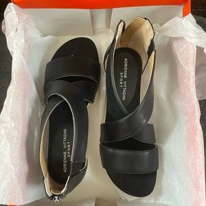 Adrienne Vittadini Sport - Black Zip Sandal